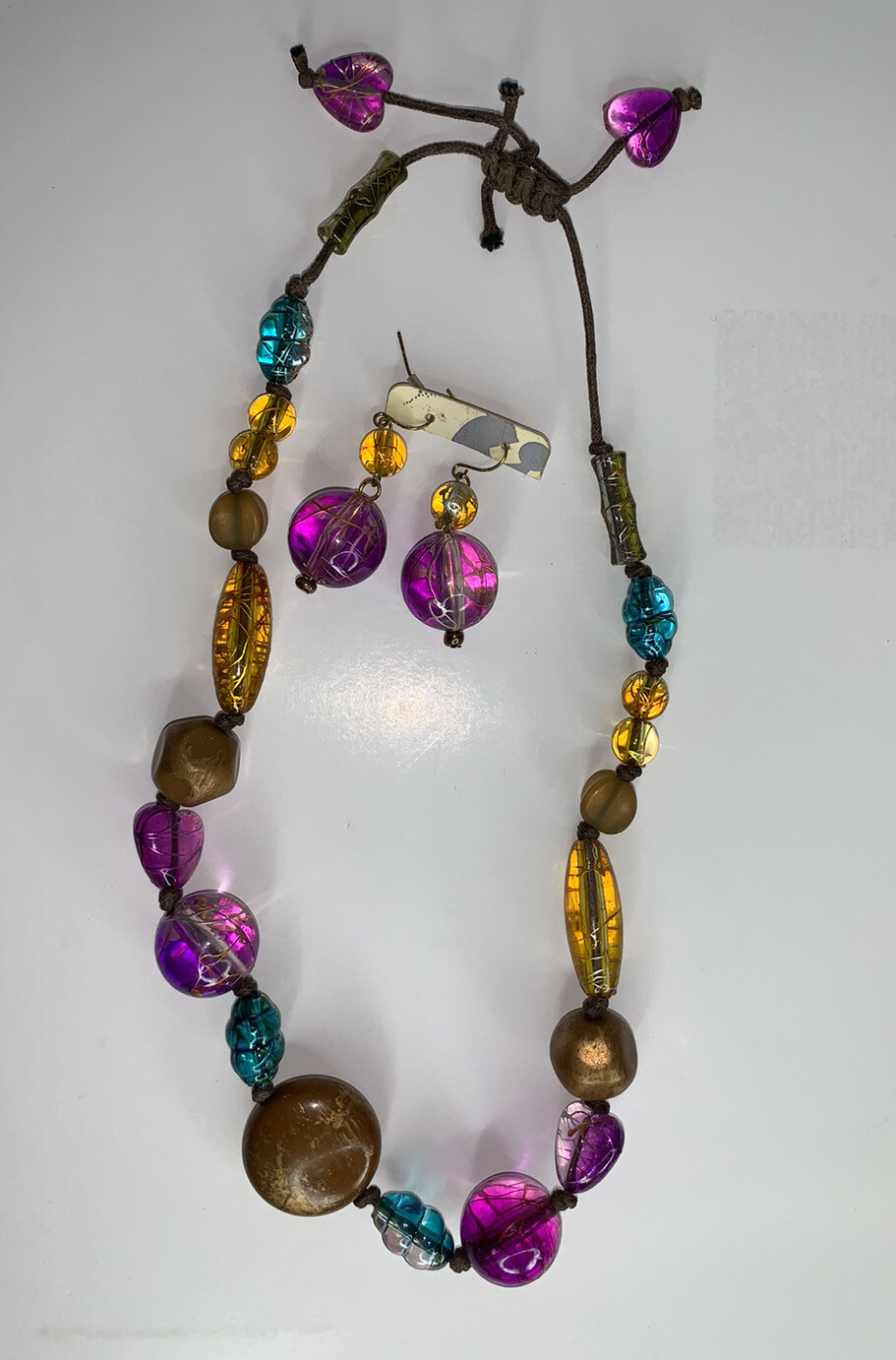 Multicolor￼ Beaded necklace￼ Adjustable￼w  Glass … - image 7