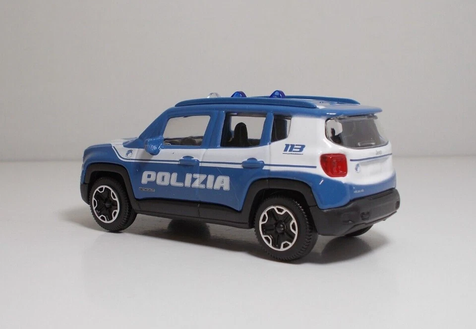 Bburago 01322 JEEP RENEGADE "POLIZIA" - METAL Scala 1:43 - Immagine 2 di 3