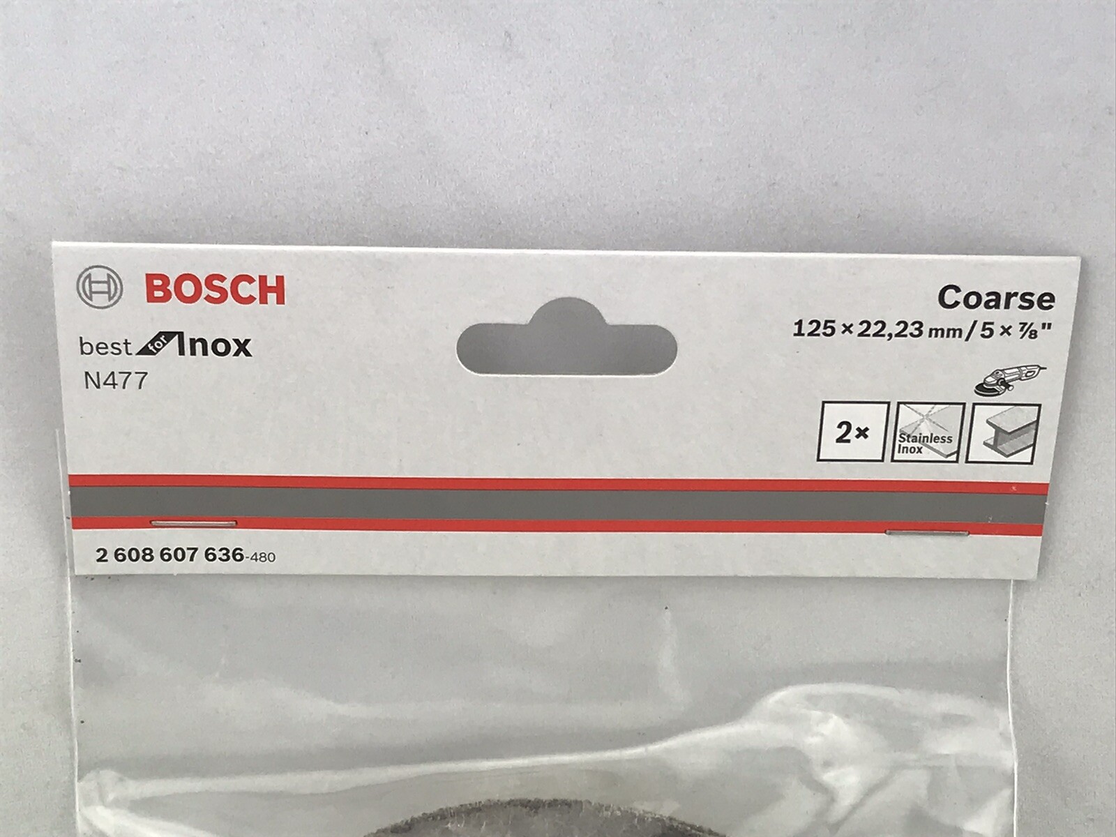 Bosch SCM Vliesscheibe Best for Inox grob 2 Stück 125mm 2608607636 