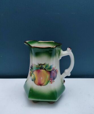 NWAO YWAO Staffordshire Wasserkrug Krug grün Obst & Birnenmuster - 900 ml