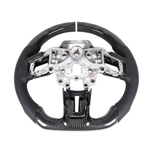 Kyostar Steering Wheel Car Carbon Fiber Flat Sport For Ford Mustang 2015-2017 - Picture 5 of 9