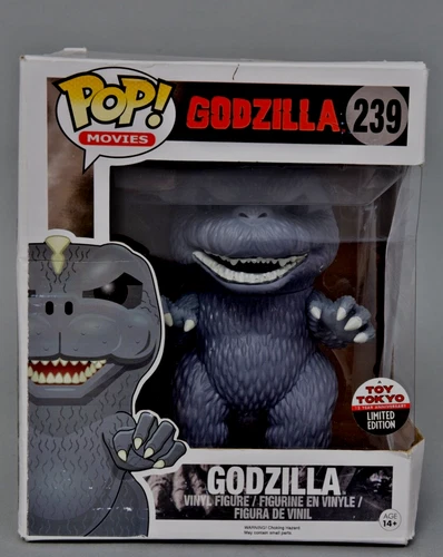 LIMITED EDITION FUNKO POP MOVIES GODZILLA #239 15 YEAR ANNIVERSARY VINYL FIGURE