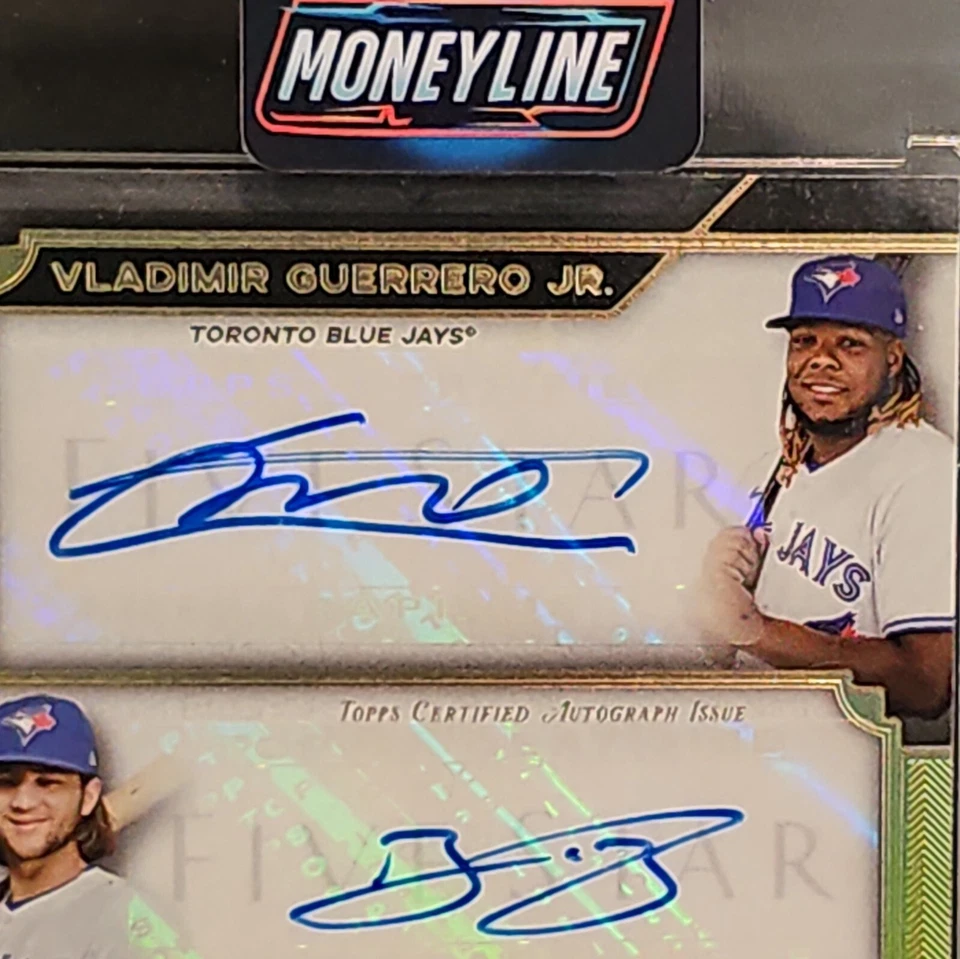 2022 Topps Five Star 5 Stars Autos 5/5 Jays Guerro, Bo, Hernández, Berríos, Ryu Foto 4 de 4