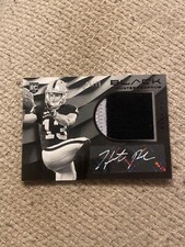 Hunter Renfrow  2019 panini black patch auto autograph #112 28/75