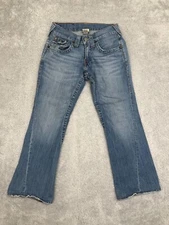 True Religion Jeans Men 29x30 (Tag 29x33) Joey Twisted Flare USA Made Distressed