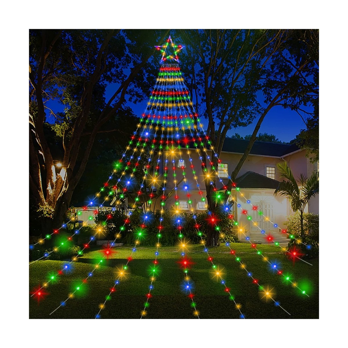 416 LED Christmas Tree Lights, 6.9FT×16 Strands Of String Lights Indoor - View #6