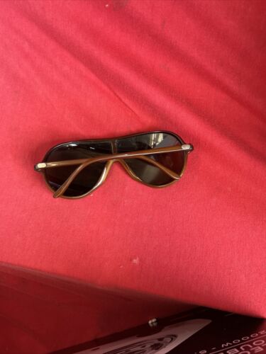 Vtge Ray Ban Bausch & Lomb Wings Brown Nylon Aviator Sunglasses Made In France R - Picture 2 of 5