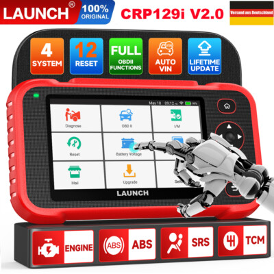 2025 LAUNCH CRP129i V2.0 PRO Profi OBD2 Diagnosegerät Auto Scanner TPMS EPB SAS