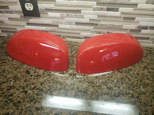 2007-2013 Chevy Silverado Sierra Tahoe GM Mirror Covers Caps Bright Red 74U  NTO