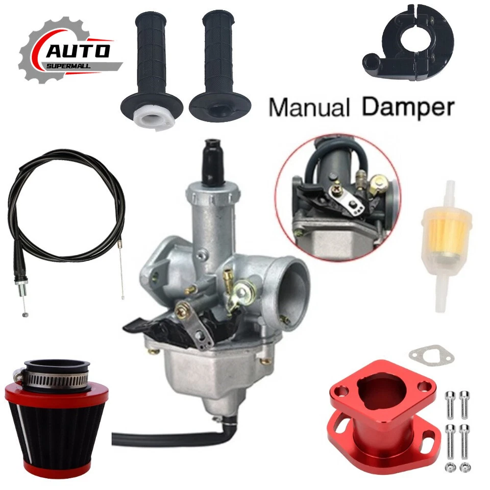 30MM PZ30 CARBURETOR FOR ATV PIT BIKE 110 125 150 200 250cc NEW Foto 2 de 4