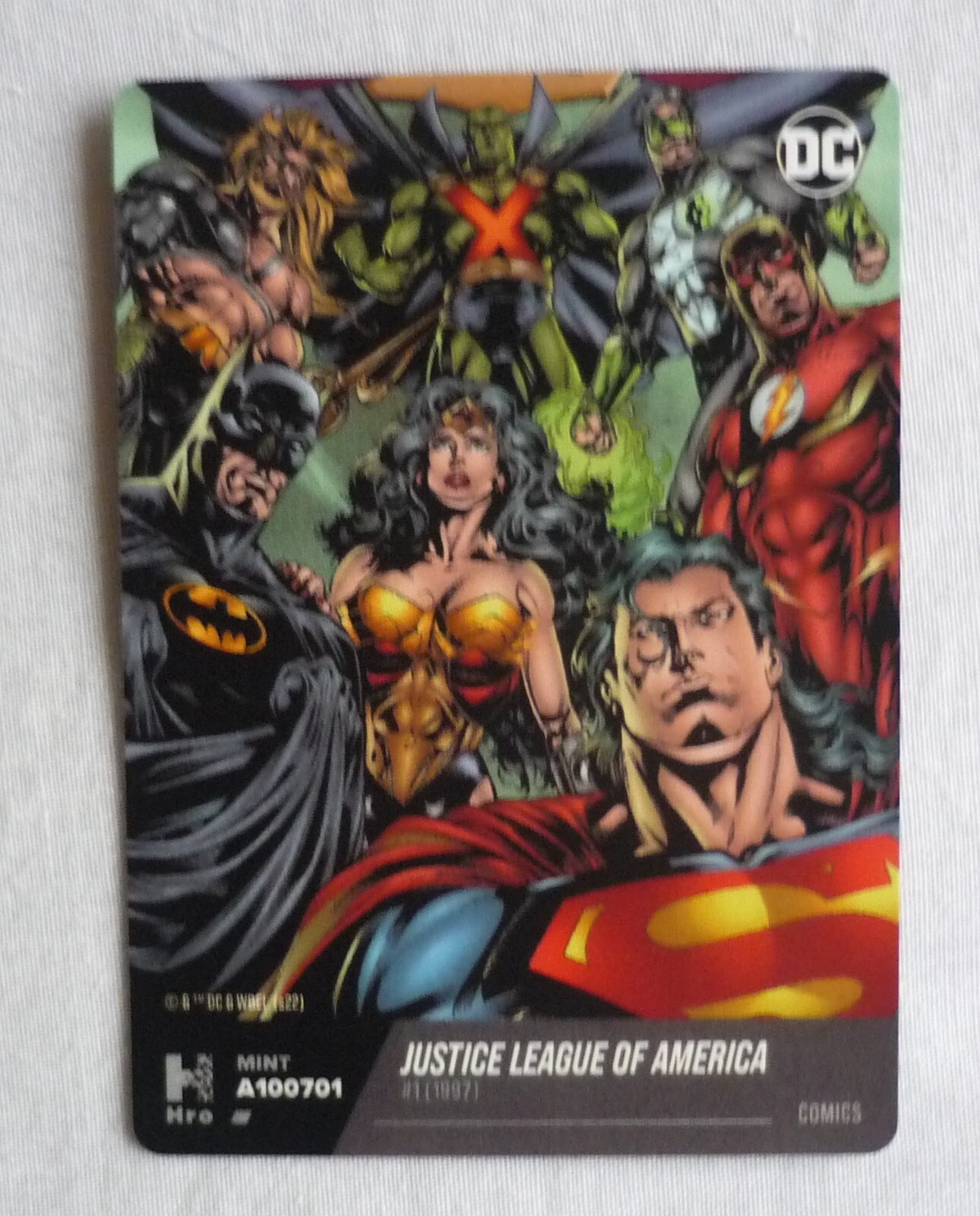 Justice League of America #1 DC Hybrid Trading Card A100701 - Unscanned
