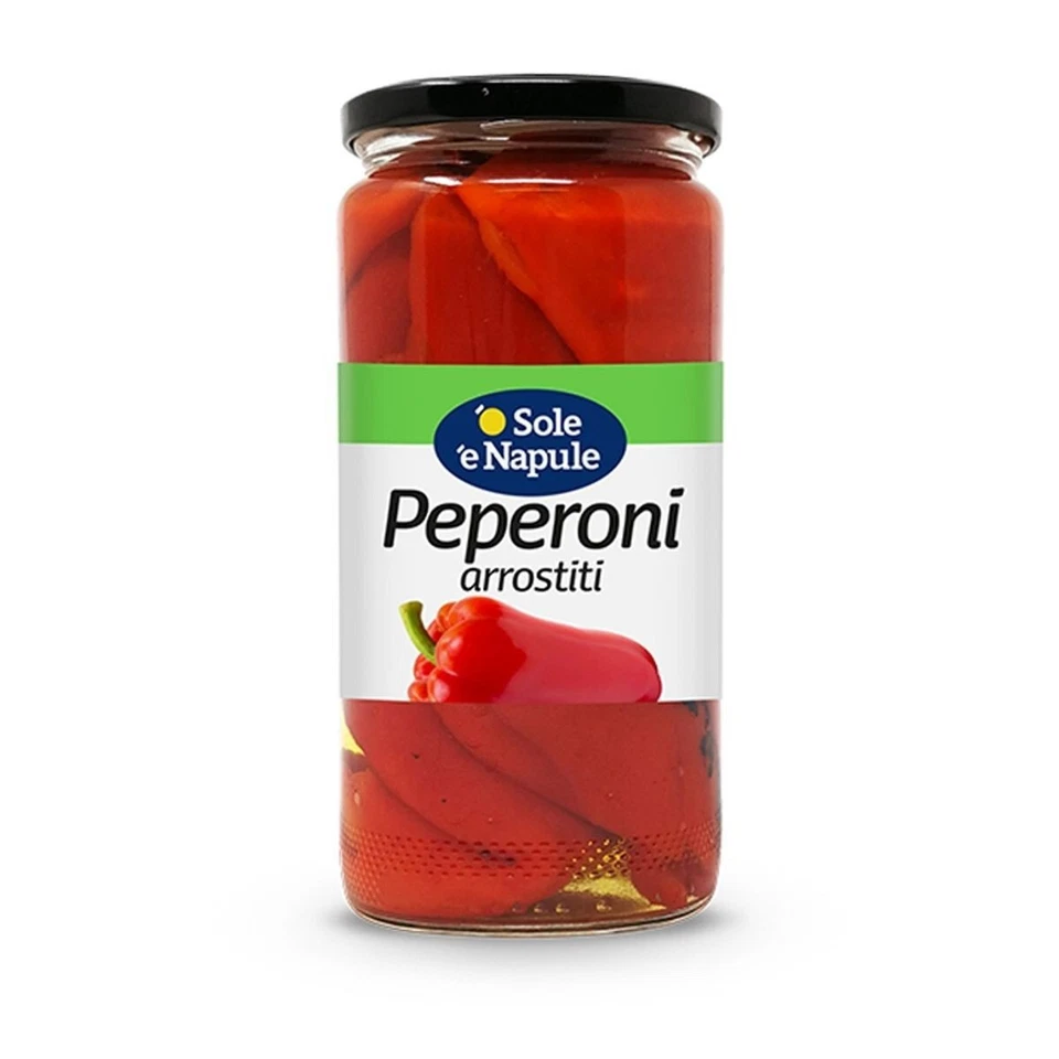 FONTANELLA 'o Sole 'e Napule Peperoni arrostiti al naturale 480 gr.