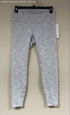 NWT Lululemon Wunder Under High Rise Tight Wee Stripe Nimbus Gray Womens Sz 12