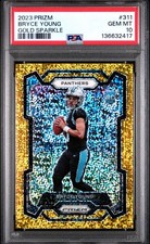 2023 Panini Prizm Bryce Young Gold Sparkle Prizm /24 RC PSA 10 Mint #311