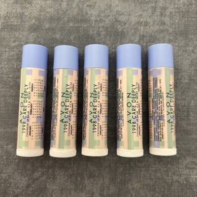 NEW NOS Avon Care Deeply lip balm Lot of 5 1998 Calendar Discontinued