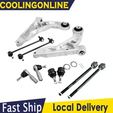 FWD Front Lower Control Arms Sway Bars Tie Rods Kits For 2014-2018 Jeep Cherokee