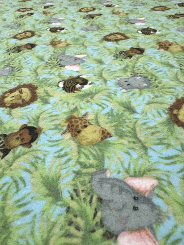 Baby Jungle Babies Patty Reed Fabric Traditions Flannel Fabric BTHalfY #52 - Picture 4 of 8