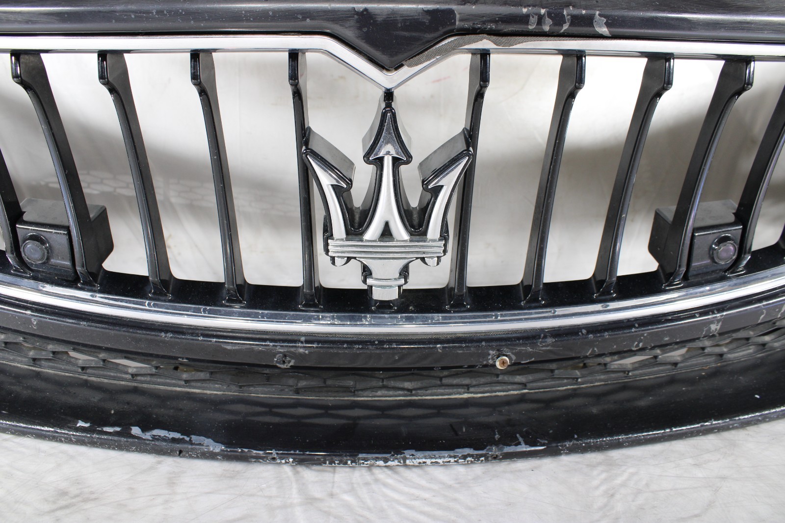 🚀 14-17 Maserati Ghibli Front Bumper Cover Complete W/Grills & Sensor Black OEM