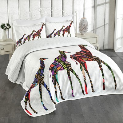 Zoo Tagesdecke Set Giraffen