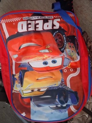 Disney Cars Lighting McQueen Backpack School Bookbag Boys Kids Mater Sarge Gift