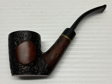 Sierra Tobacco Pipe Made In USA Imported Briar Unique Carved Curved Stem Pipe