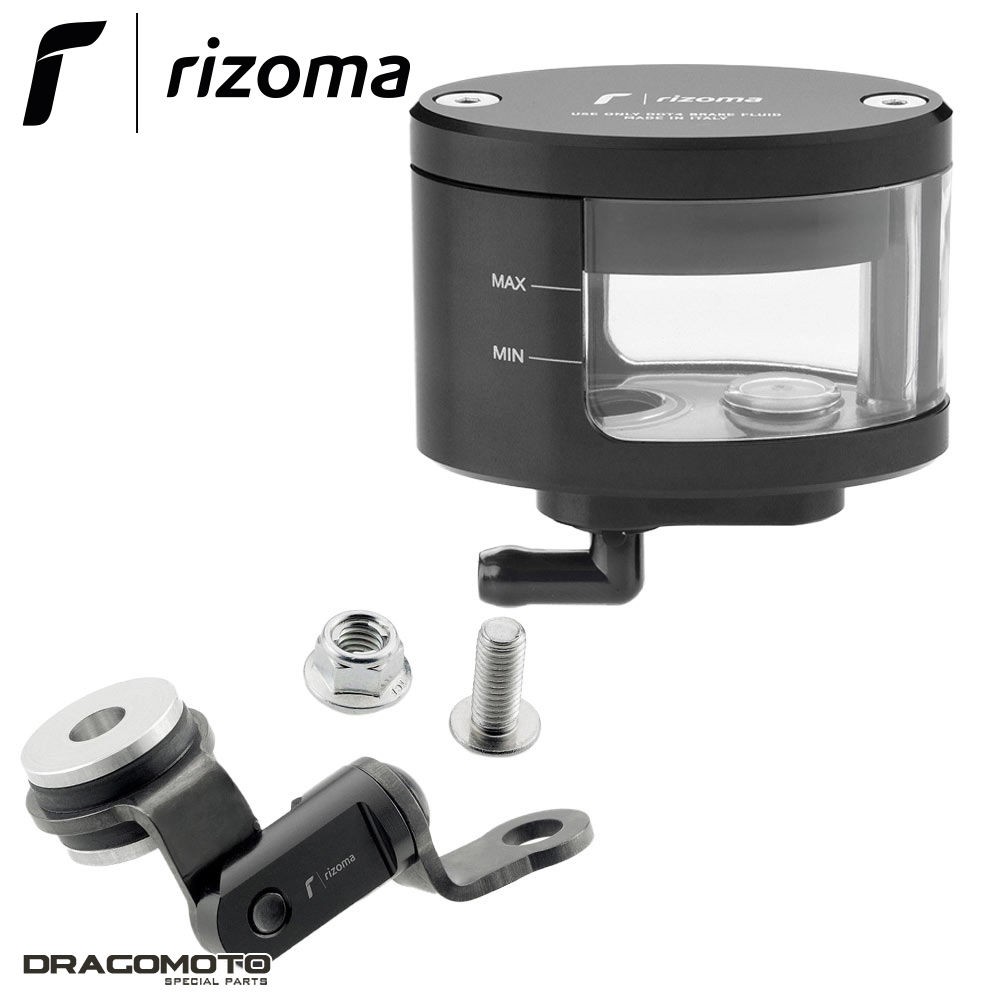Bocal de frein Rizoma noir Daytona 675 R pour sorties dominicales