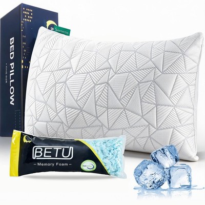 Betu Standard Pillow Cooling Shredded Memory Foam Pillow For Hot Sleepers