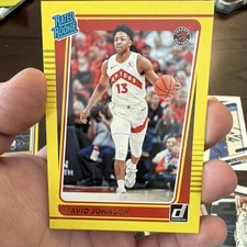 Panini Donruss 2021-22 David Johnson Rated Rookie Yellow Parallel #243 Toronto …