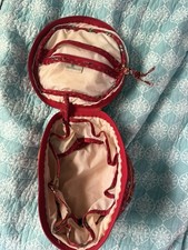 Vintage Vera Bradley retired provincial red Cosmetic Tote