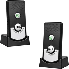 2 Way Wireless Intercom for Home Hospital Hotel,1000m Range Indoor Black 