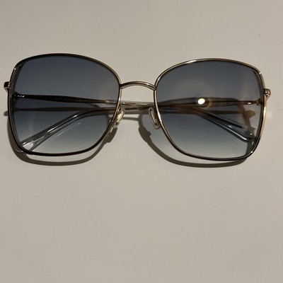 Jimmy Choo Damen Sonnenbrille Alexis/S 0001V 59 18 145 Gold Rahmen Blau Spiegel