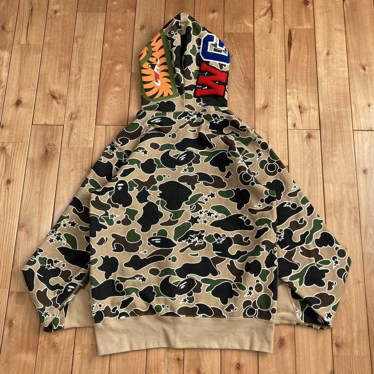BAPE Sta camo Shark Full Zip Hoodie a bathing ape star Size M | eBay