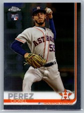 Cionel Perez 62 2019 Topps Chrome RC Rookie Houston Astros Card