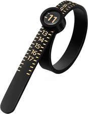 Ring Sizer Tool with Magnifier for Accurate Measurement, Sizes 1-17