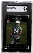 2007 Topps Chrome #TC249 Darrelle Revis SGC 9 Mint Rookie Card. rookie card picture