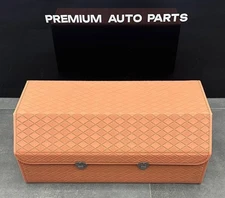 Car Trunk Leather Organizer Auto Grocery Home Folding Storage Box For Car Truck