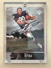 1997 Upper Deck NFL Legends Mike Ditka Auto Autograph AL-29 Chicago Bears HOF