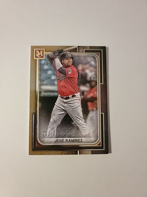 2023 Topps Museum Collection Baseball Jose Ramirez #80 Gold 9/299 - SD2247