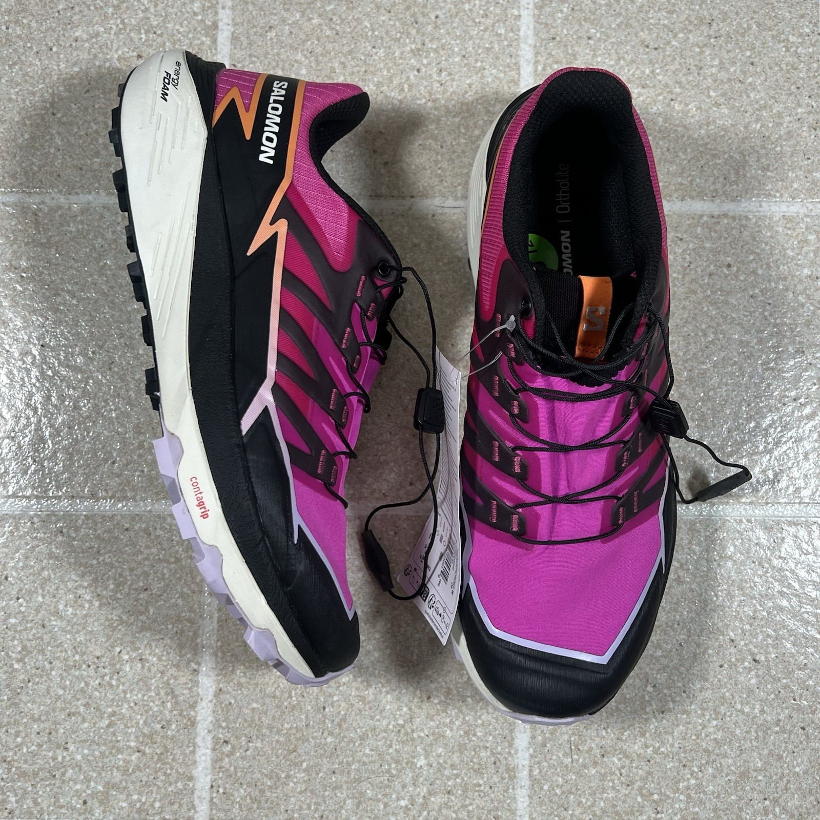 Salomon Thundercross Scarpe da Trail Running Donna Rosa Nero Opetal W9.5