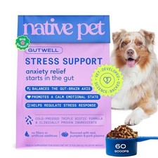 Native Pet GutWell Stress Support - Dog Anxiety Relief  Calming Supplement