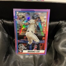 2025 Topps Chrome 1990 Topps Baseball Brooks Lee Minnesota Twins Rookie #90CB-20