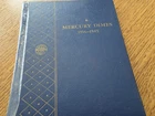 MERCURY DIME SET IN WHITMAN ALBUM--76 Coins