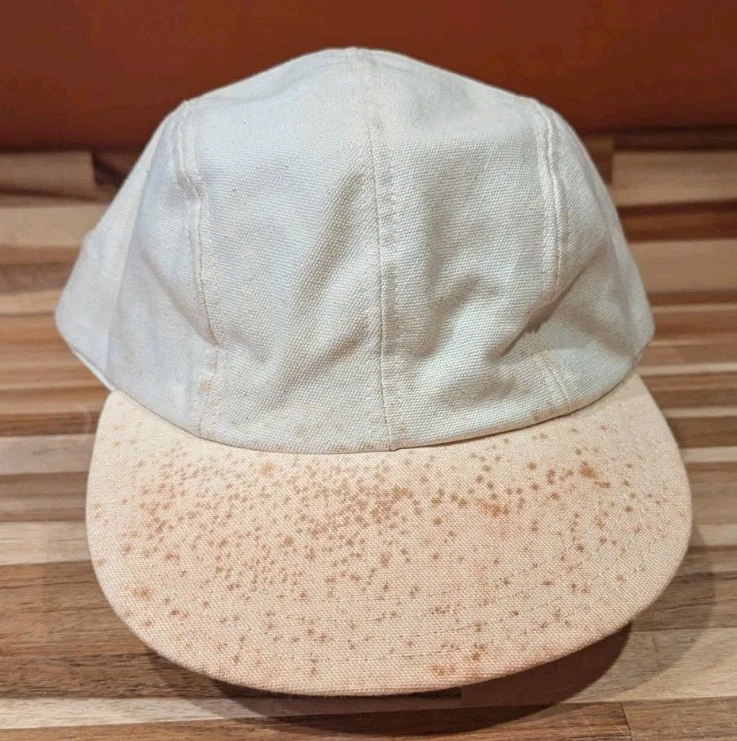Vintage 70s 80s AJD Blank Elastic One Size 4 Panel Sun Hat Baseball Cap.