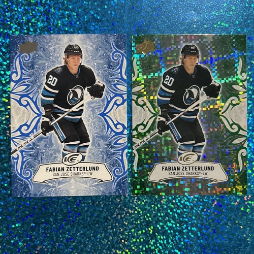 2024-25 UD Ice Hockey #68 FABIAN ZETTERLUND - Emerald Green / Base