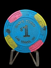 VTG Sam's Town 1 Las Vegas, Nevada Gaming Poker Casino Chip