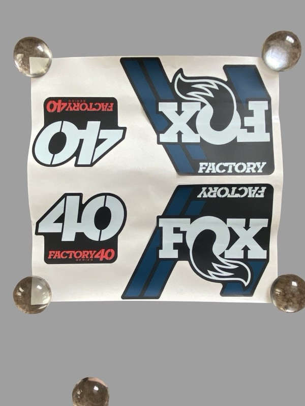 Official Fox 40 Fork & Shock Vinyl Decal Kit Fox Racing Shox MTB Cycling MX