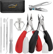 8 Pcs Ingrown Toenail Clippers for Seniors Thick Toenails- Heavy Duty Podiatris