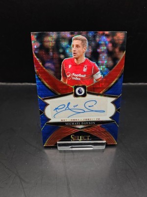2024-25 Panini Select Premier League - Michael Dawson Blue Auto Notts Forrest