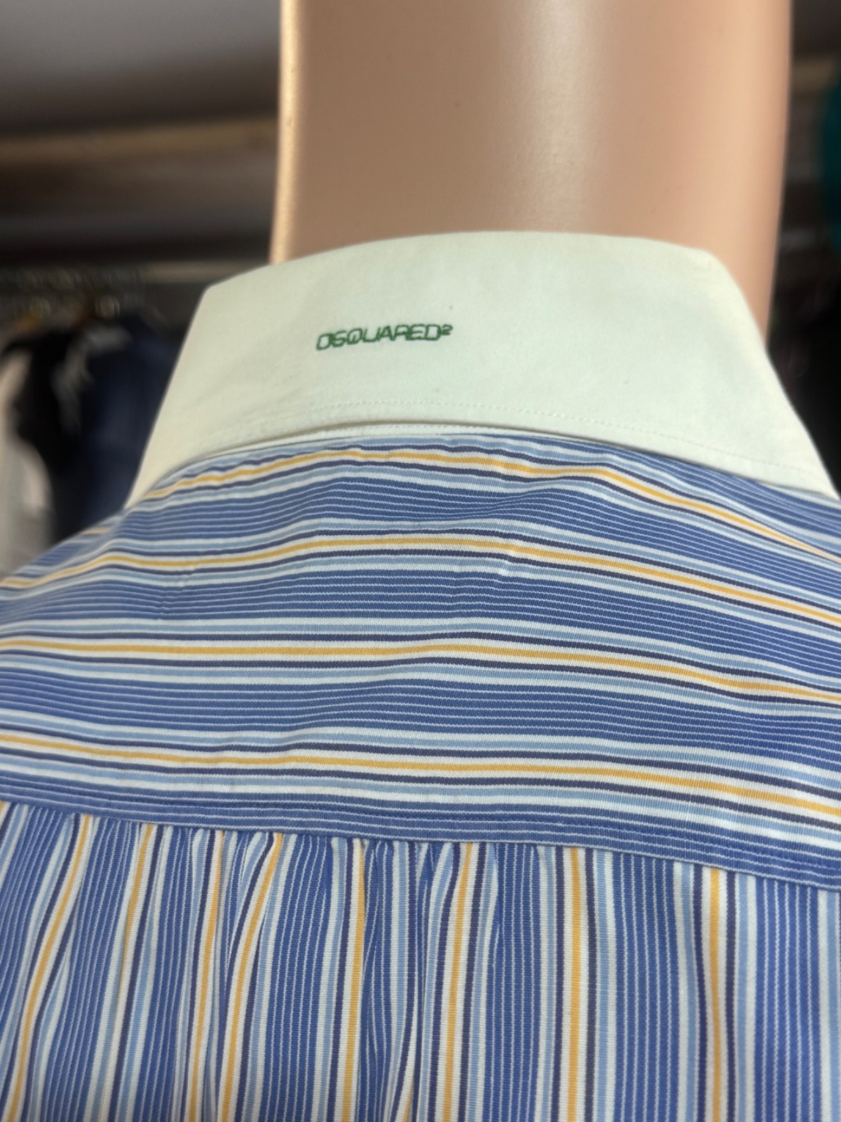 Dsquared2 CONTRAST Collar Button Front Shirt XXL … - image 6