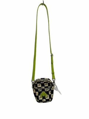 Chrome Hearts Taka Mini 99 Eyes PPO Leather Crossbody Bag Black Check Used